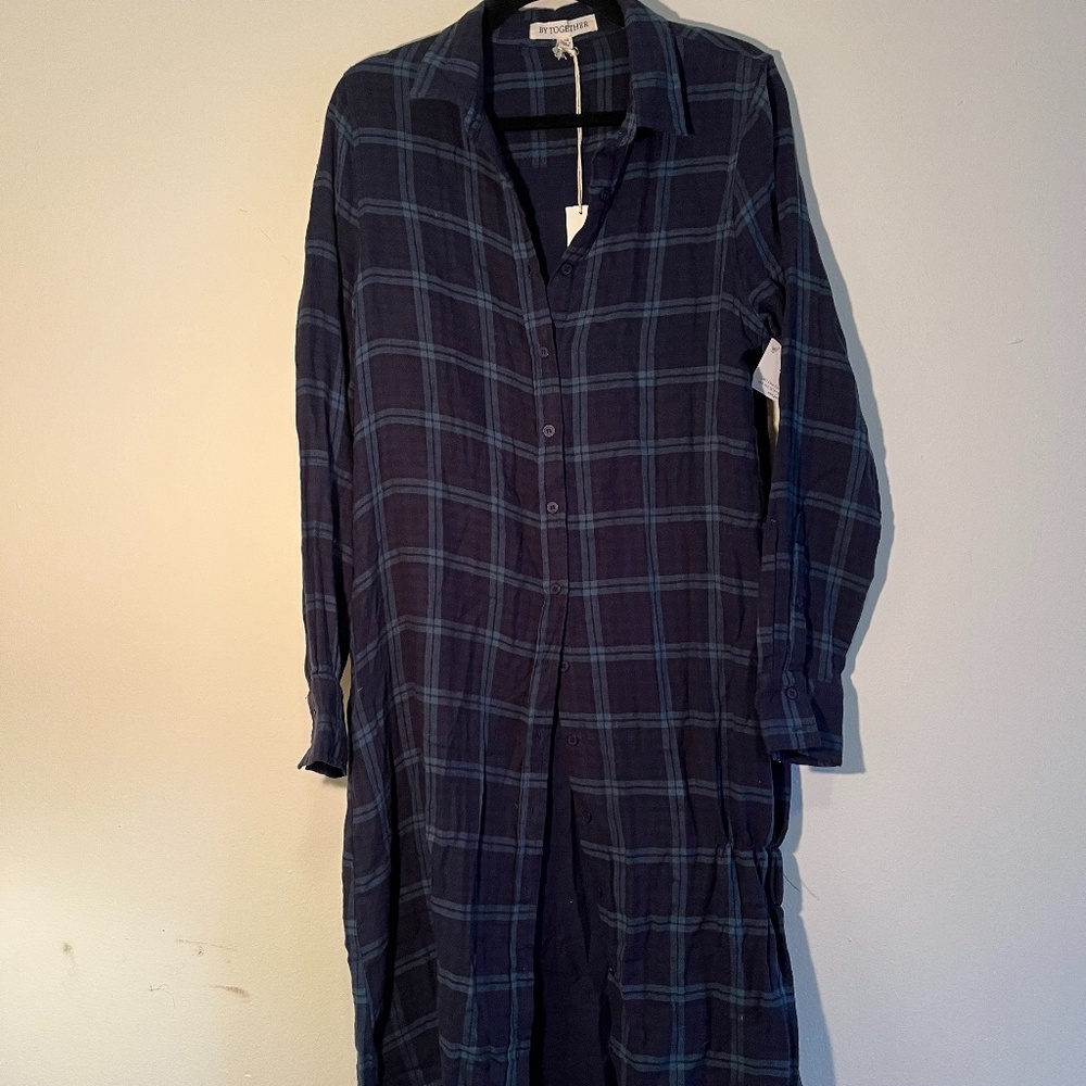 Brand New NWT By Together Flannel Dress Size Large